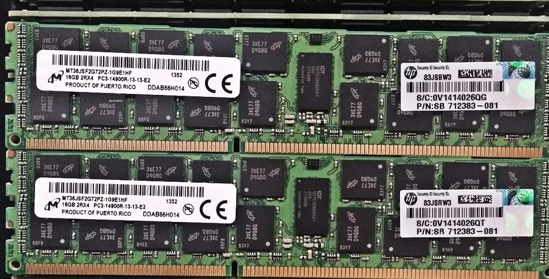 

RAM 708641-B21 712383-081 715274-001 16G DDR3 1866 Server memory 1PCS