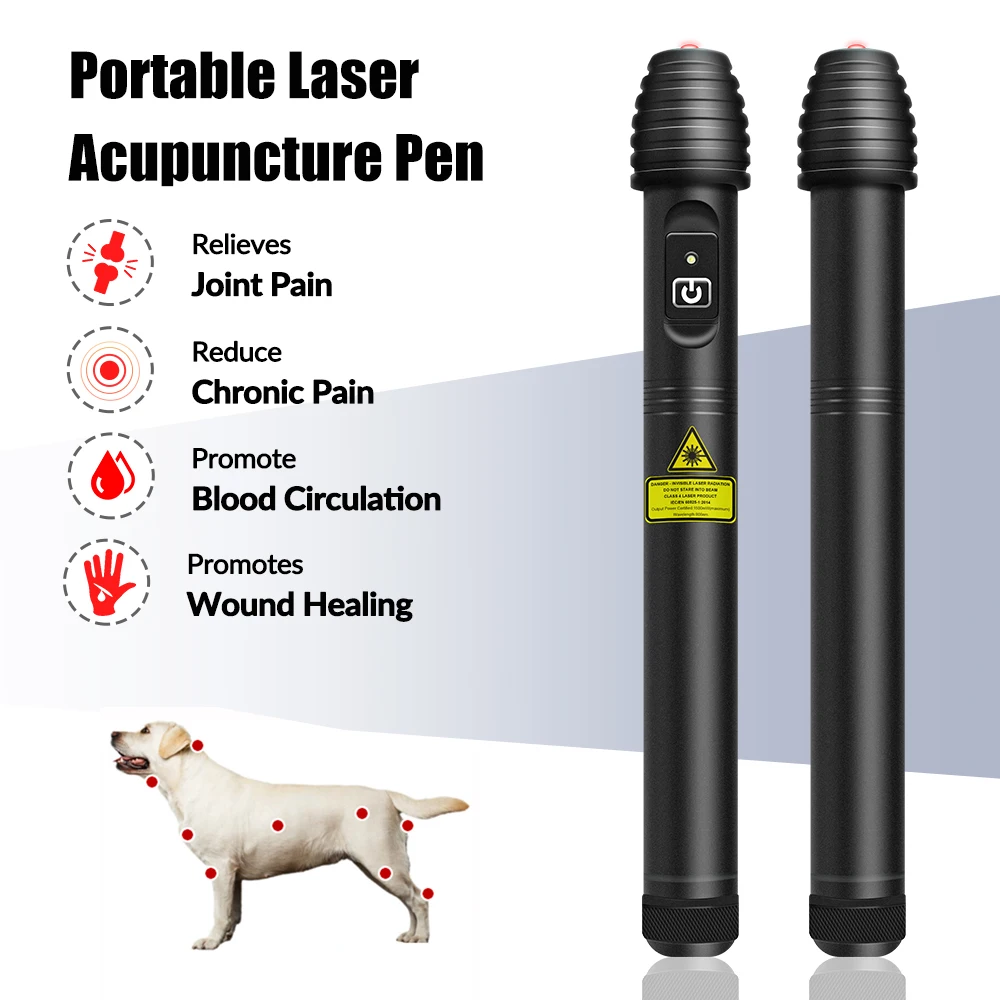 

ZJZK 100mW 650nm Acupuncture Pen Laser Cold Laser Therapy for Animals Pets Pain Sport Injury Wound Healing Arthritis Health Care
