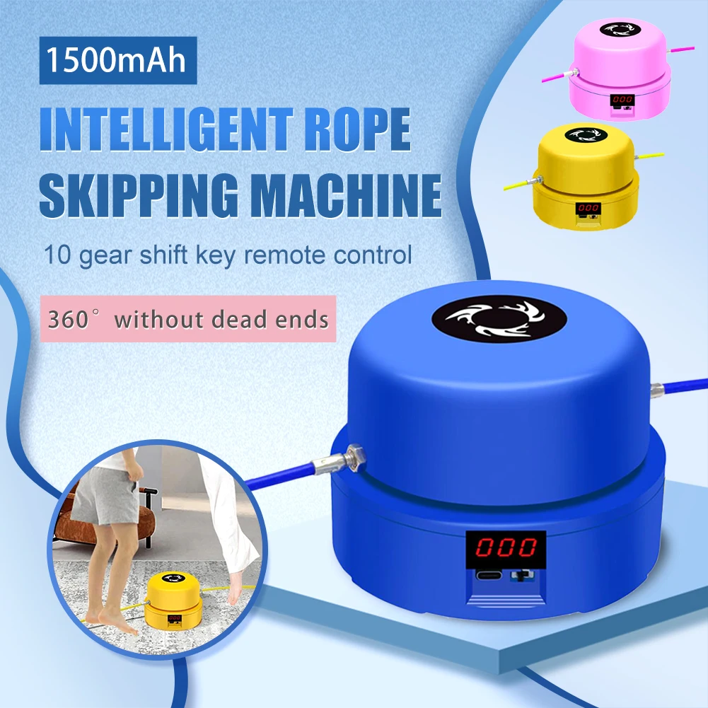 

1 Set Electric Rope Skipping Machine Remote Control Adjustable Intelligent Rope Digital Counter Home Fitness Automatic Jump Rope