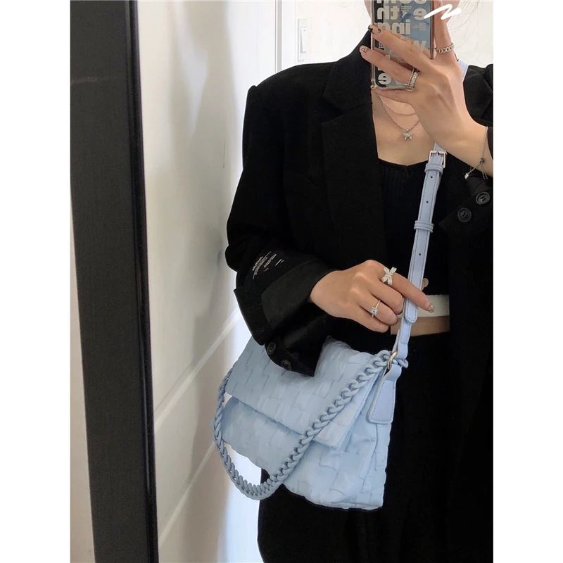 Lizzytsu Vintage Easymatch Роскошные дизайнерские сумки Женские корейские уличные на ремне