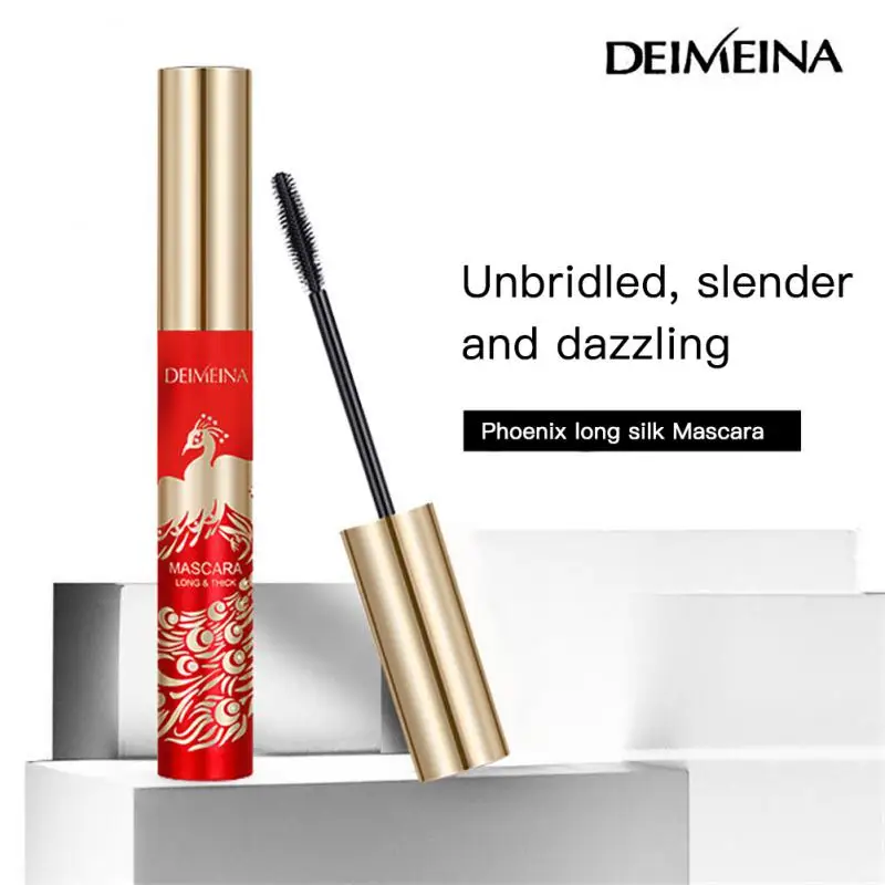 

4D Silk Fiber Mascara Waterproof Rimel Long Thick Curling Lengthening Lash Extension Long Lasting No Smudge Mascara Makeup TSLM1