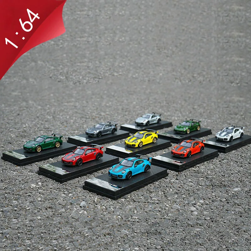

Лимитированный выпуск 1/64, супер автомобиль из сплава scle модели 911 GT2 RS, Литые металлические автомобили, коллекция игрушек для детей, Подарочный показ трафика