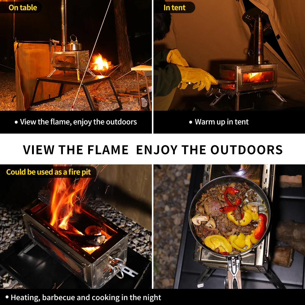 Складная настольная дровяная печь Soomloom