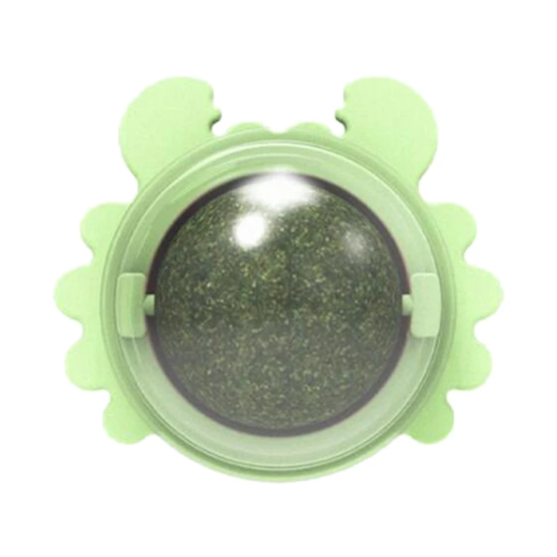 

Crab Mint Catnip Toys Rotating Catnip Ball Molars Teeth Cleaning Treat Ball Interactive Chew Toys Products Help Ball