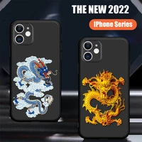 unique red gold dragon soft silicone silicone cover for iphone 13 12 pro max 6s 7 8 se 2020 plus x xs xr 11 pro max phone case