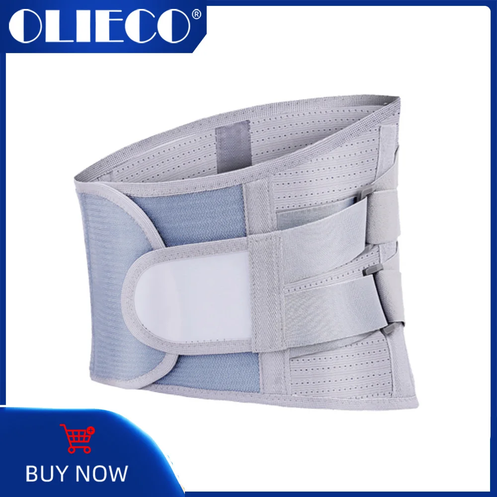 

OLIECO Lumbar Waist Back Support Belt Pain Relief Spine Decompression Brace Russian/Spain/Poland Local Warehouse Shipping