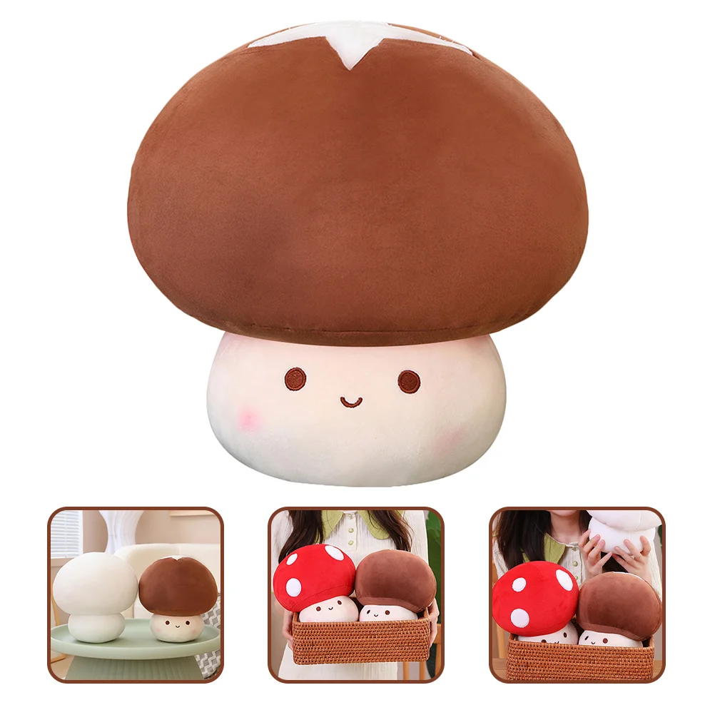 

Mushroom Plush Plush Stuffed Decorative Throw Pillow Mushroom