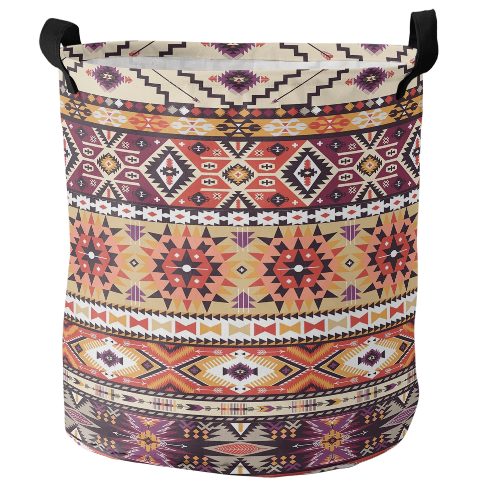 

Треугольная племенная корзина для белья с рисунком, складная корзина из ткани Оксфорд для хранения грязного белья, органайзер для грязной о...