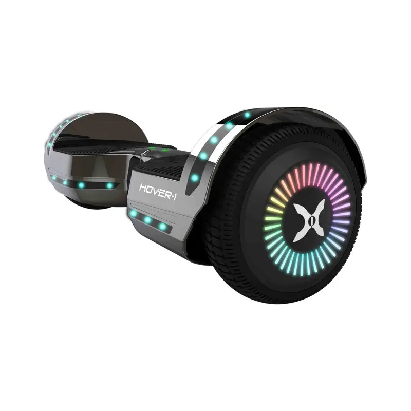 

Chrome 2.0 Electric Self-Balancing Used Hoverboard with 6.5” Tires, Dual 150W Motors, 6 mph Max Speed, and 7 Miles Max Range