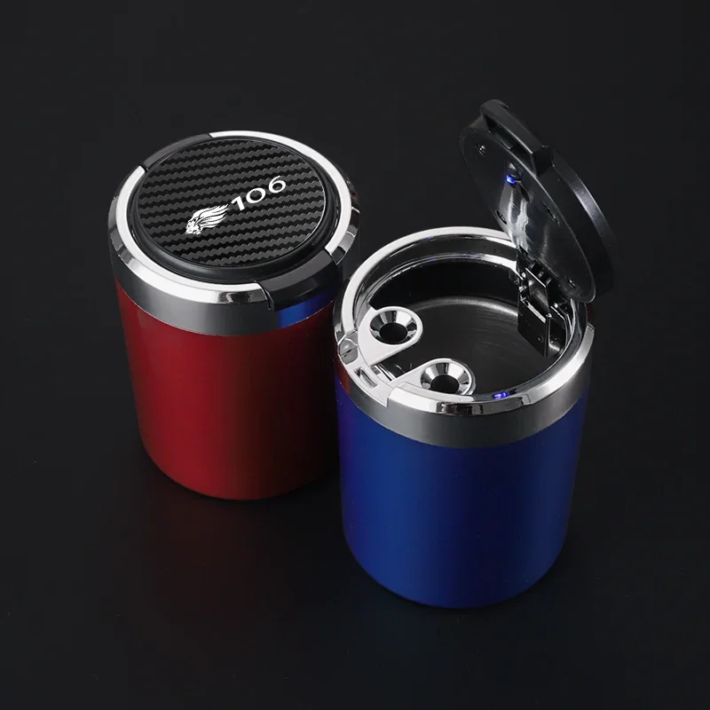 Портативная автомобильная пепельница со светодиодной подсветкой съемная для