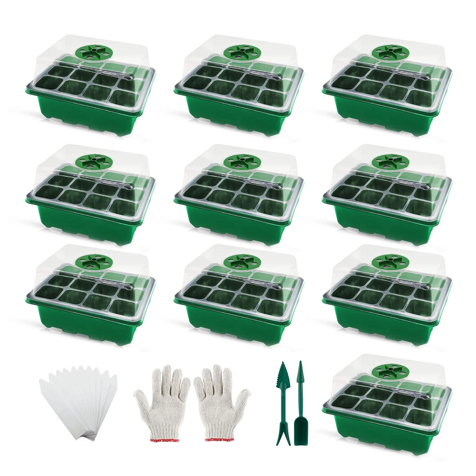 

Лотки для рассады с 12 отверстиями, стартер для семян, коробка для увеличения роста растений, для увеличения роста растений в саду