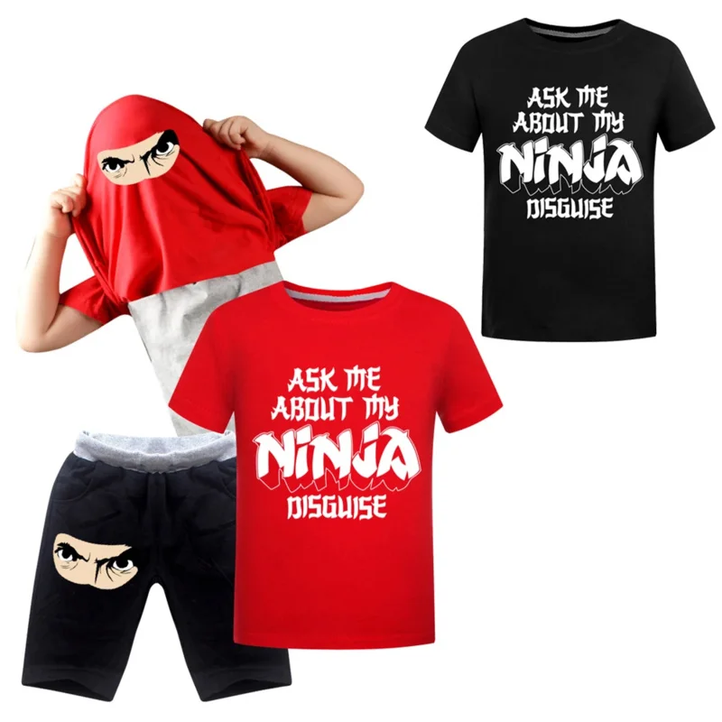 Футболки и штаны с надписью My Ninja 2 шт.