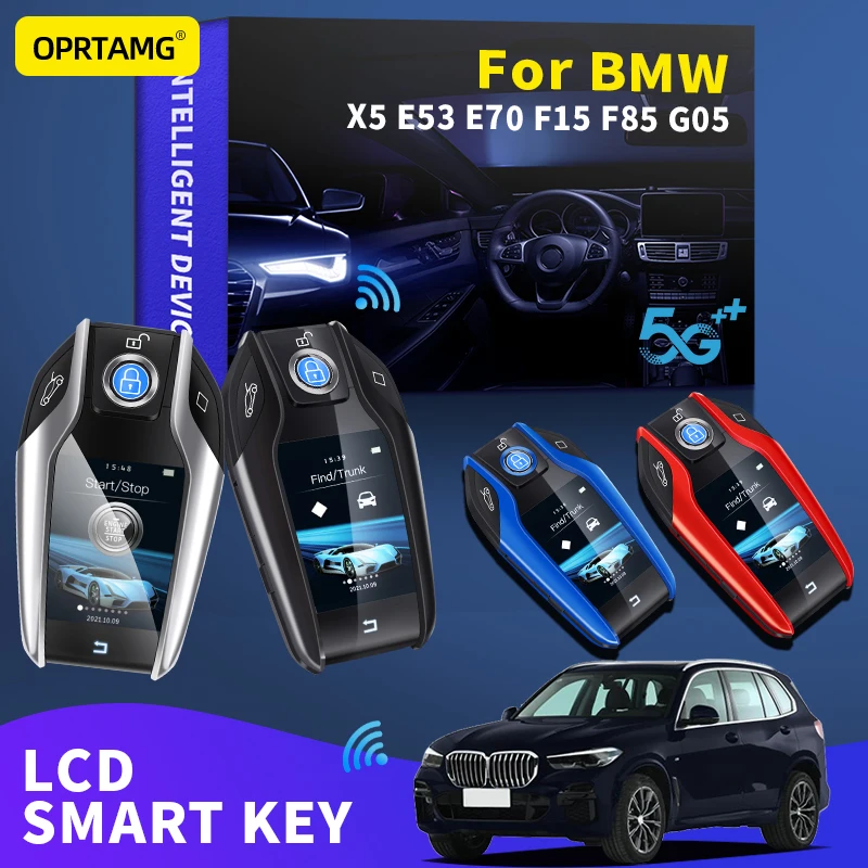 

For BMW X5 E53 E70 F15 F85 G05 2000-2021 Car Smart Remote Control Key LCD Display for Keyless Smart Key Car Accessories