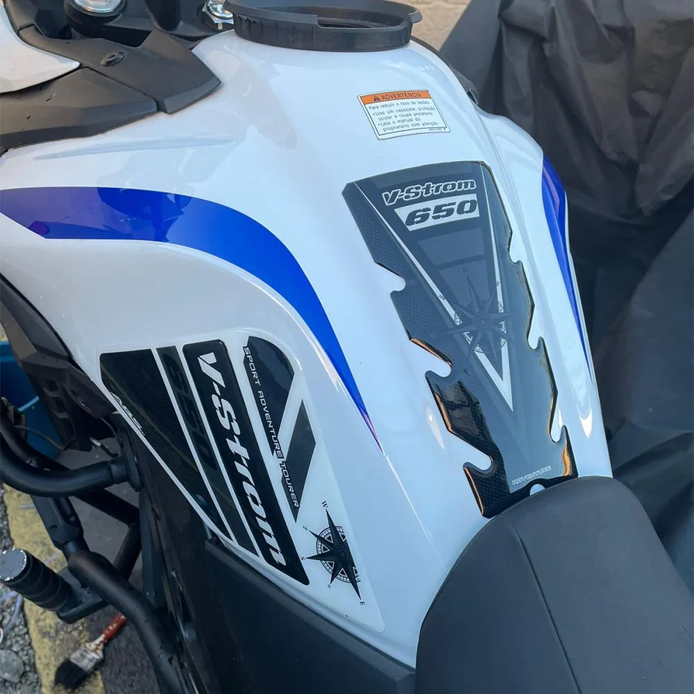 Фото Для Suzuki V STROM VSTROM DL 650 XT 650XT Adventure Защитная накладка на бак багажника, чехлы, наклейки, комплект топливного масла №1