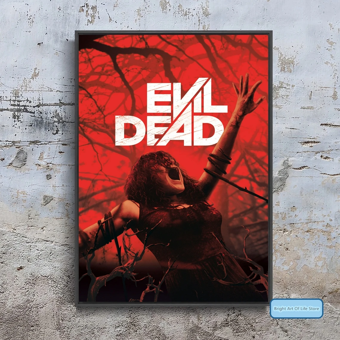 

Evil Dead (2013) Movie Poster Cover Photo Canvas Print Wall Art Home Decor (Unframed)