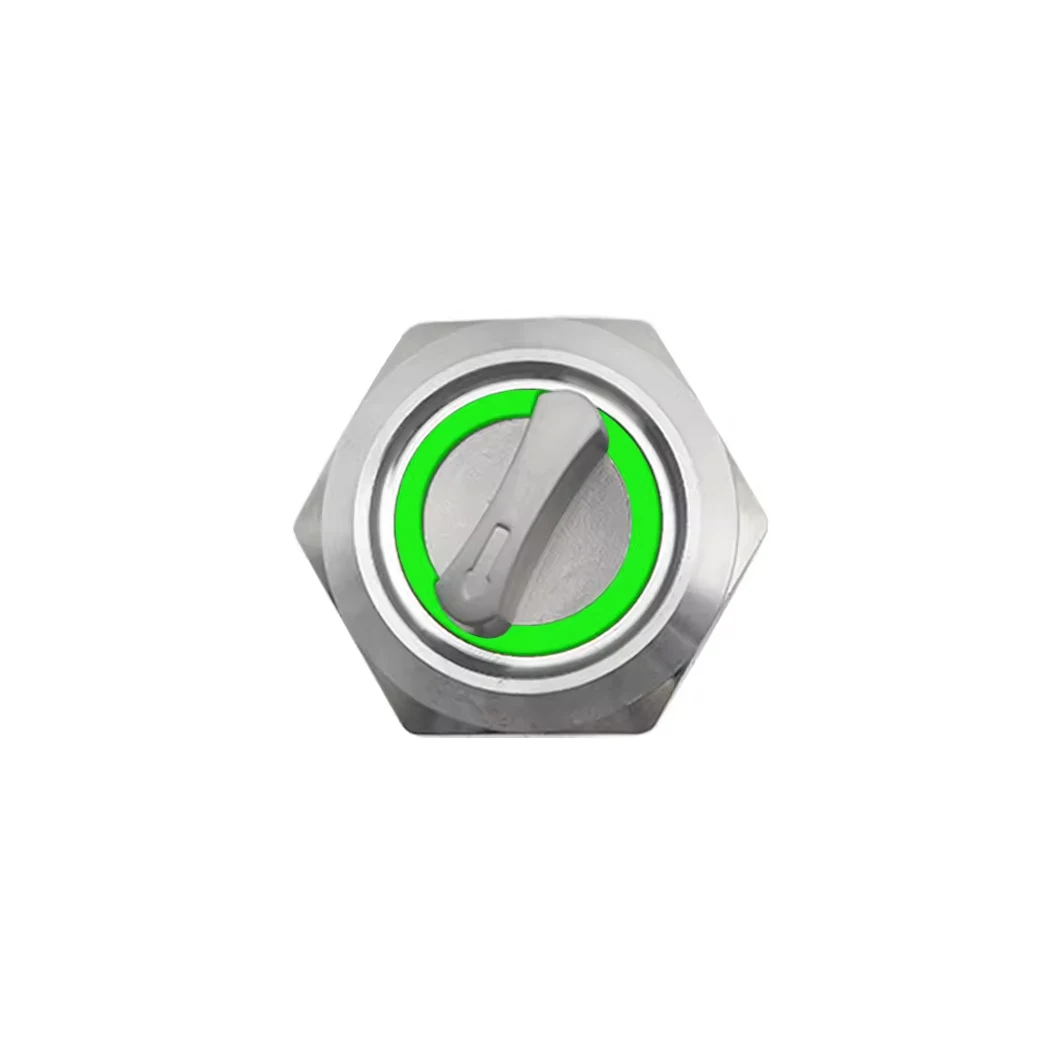 

ABILKEEN 16/19/22 мм металлический поворотный переключатель 1NO1NC/2NO2NC 2/3-позиционный поворотный переключатель мгновенного действия/фиксации со светодиодным кольцом