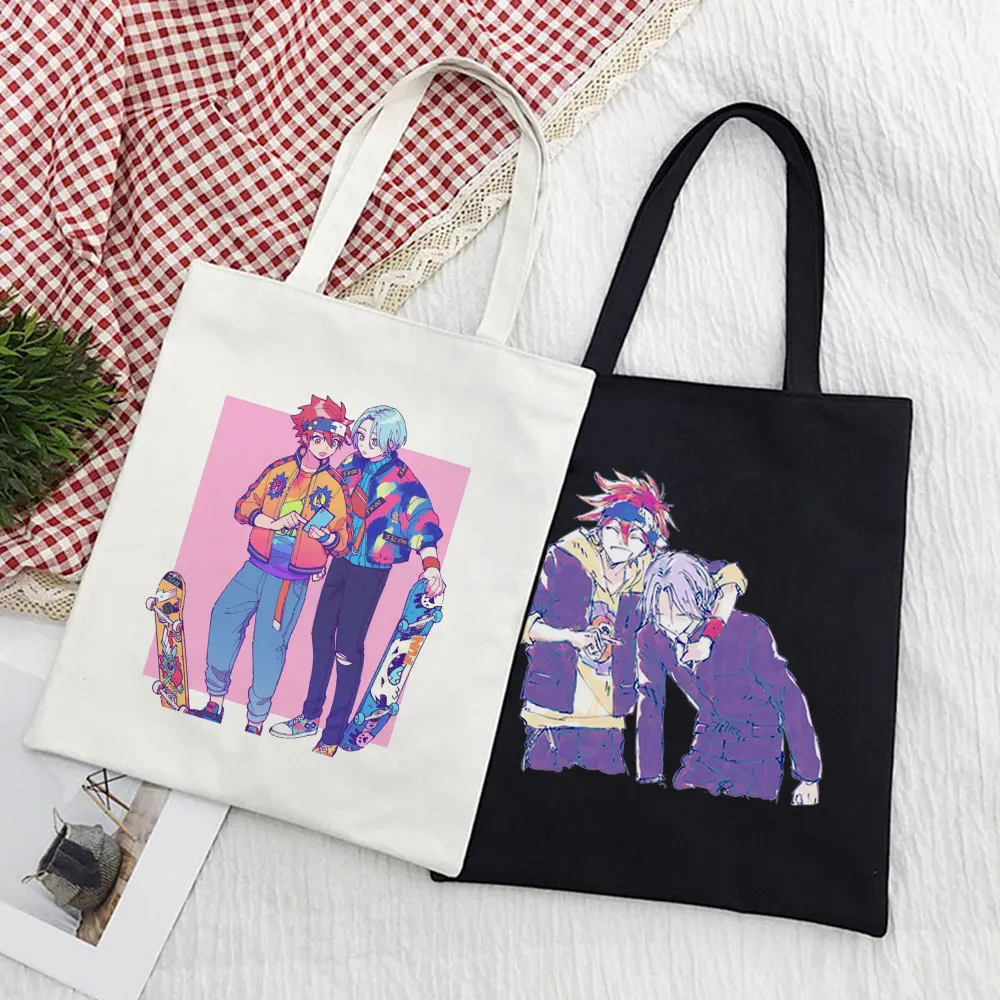 

SK8 The Infinity Print Japanese Anime Shoulder Canvas Bags Cartoon Women Tote Large-capacity Casual Harajuku Shopper Ladies Bag