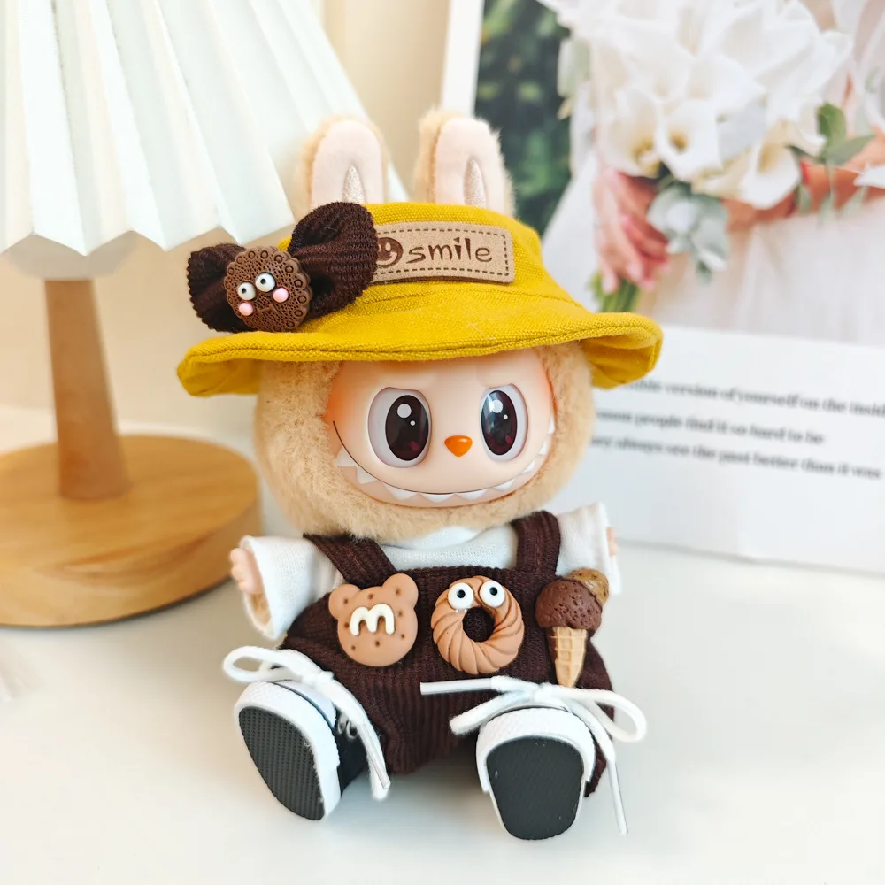 17 см Labubu I II Idol Dolls Симпатичная мини-плюшевая кукла Одежда Корея Kpop Exo Куклы DIY