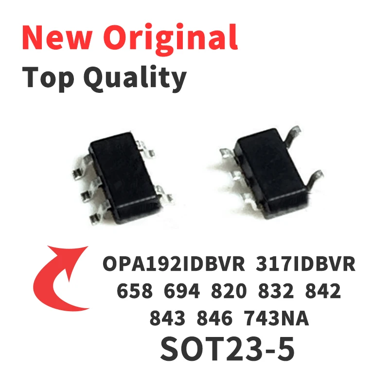 1 шт. OPA192IDBVR OPA317IDBVR OPA659IDBVR OPA694IDBVR OPA820IDBVR OPA832IDBVR OPA842 OPA843 OPA846IDBVR 743NA /250 SOT23-5