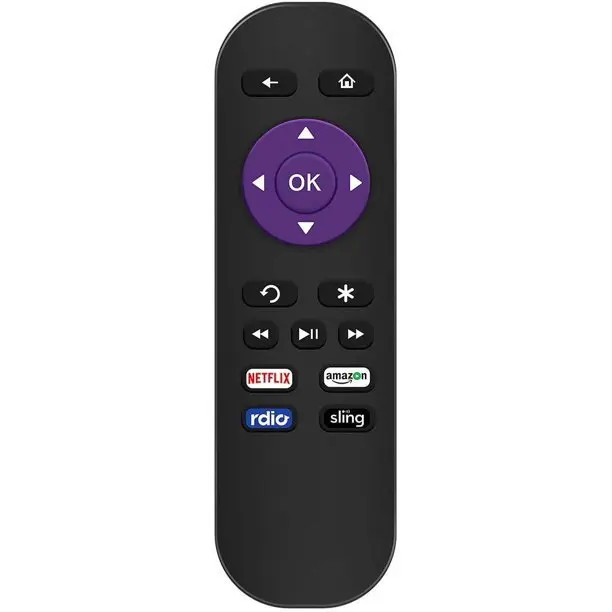 Technology Replacement Remote Control for Roku1/2/3/XD/XS/LT/HD/N1/Expres s1 Black Smart Remote Control