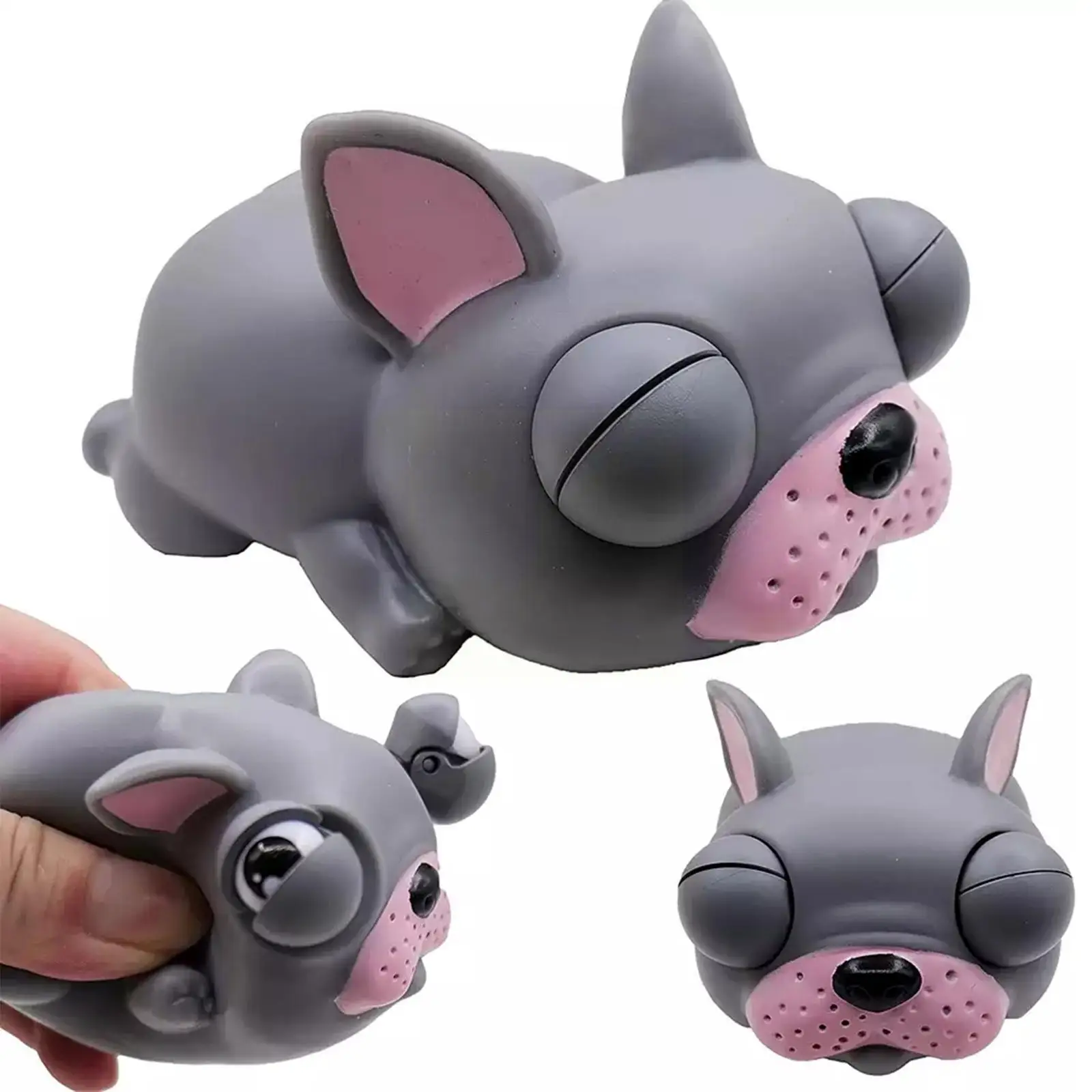 

Hand Squeeze Puppy Fidget Toy Eyes Popping Novelty Pinch Stress Waterproof Squeeze Toy Fidget Gift Cartoon Toy Toddler Reli I1S9