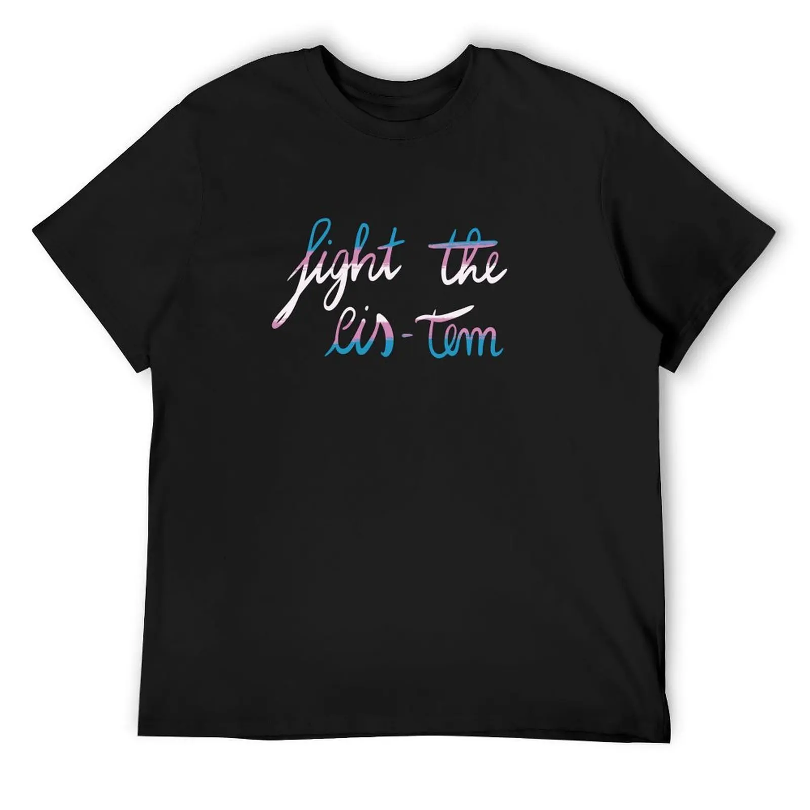 Футболка Fight the Cistem cis-tem trans flag одежда в стиле аниме хиппи футболка с графическим