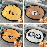 cartoon animal panda cute bear bath rug bathroom door entrance mat bathroom tpr non slip toilet mat absorbent anti slip door mat