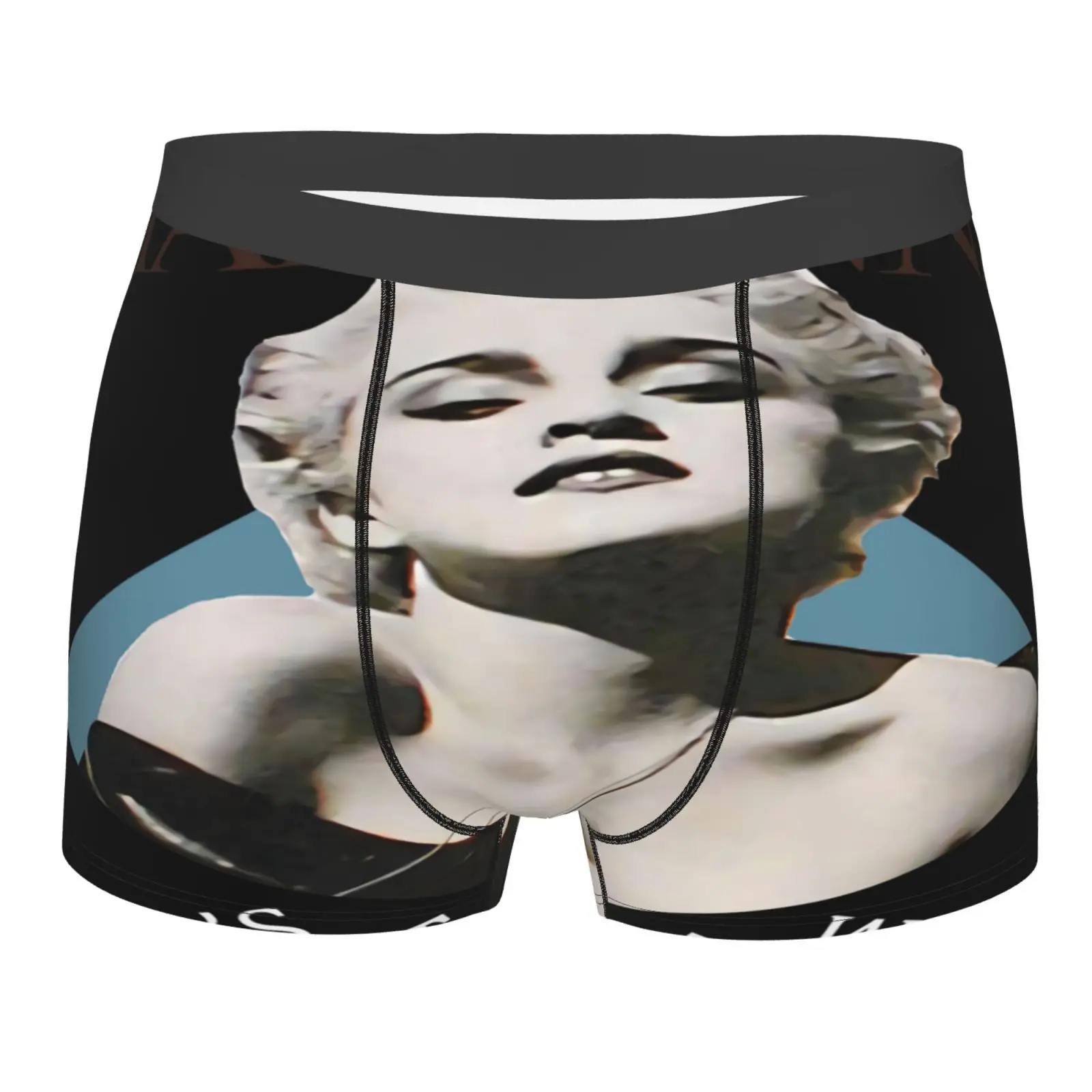 

Трусы-боксеры Madonna World Tour Aa1605 мужские с принтом, пикантные Трусы из полиэстера, Длинные пикантные трусы розового цвета для мальчиков, 1987