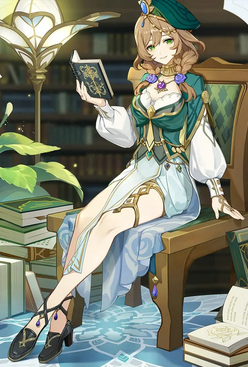 

Genshin Impact Cos Clothes Sumeru Lisa Scholar Lisa Cos Full Set Clothes Game Anime Clothes costume cosplay costume women