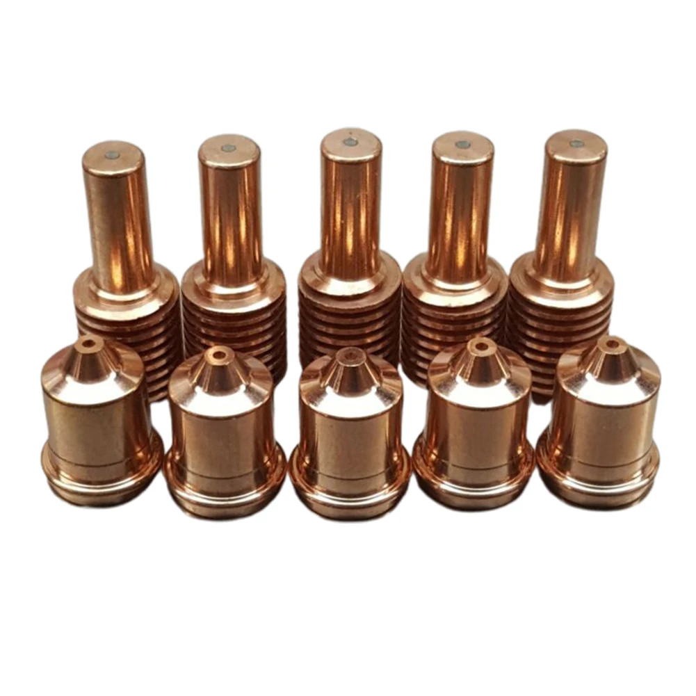 

10 Pcs Plasma Cutter Tips 51206 Tips Welding Equipment 52574 Electrodes