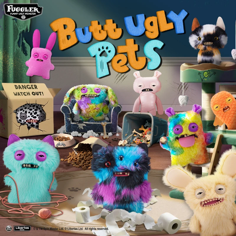 Фото Новый Fuggler Butt Ugly Pets Doll Мягкая плюшевая игрушка Kawaii Мультяшные животные Зубы Монстр Забавные женщины Мужчины Рождественские горячие подарки №2