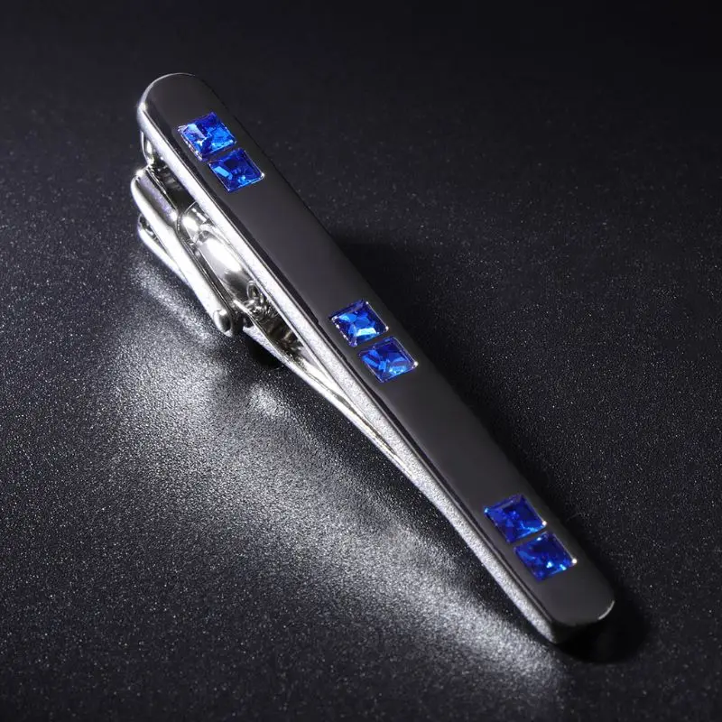

E15E Men Tie Clip for rhinestone Luxury High End Wedding Jewelry Pins Fashion Brooch