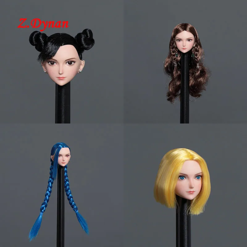 

Pre-order Iminitoys 1/6 M013 Anime Beautiful Girl Head Carving Model for 12 Inch White Skin Action Body Doll Acceossories