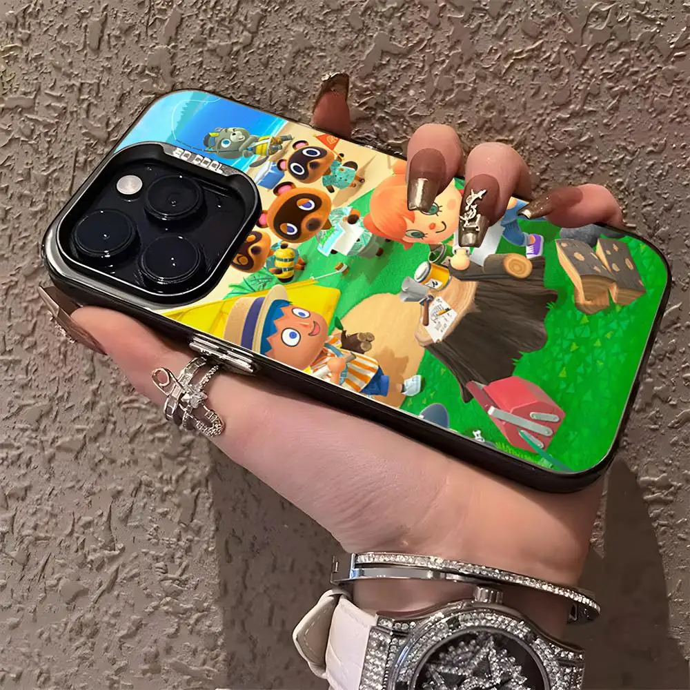 Чехол для телефона MINISO игра с изображением животных матовый цвет серебристый Iphone