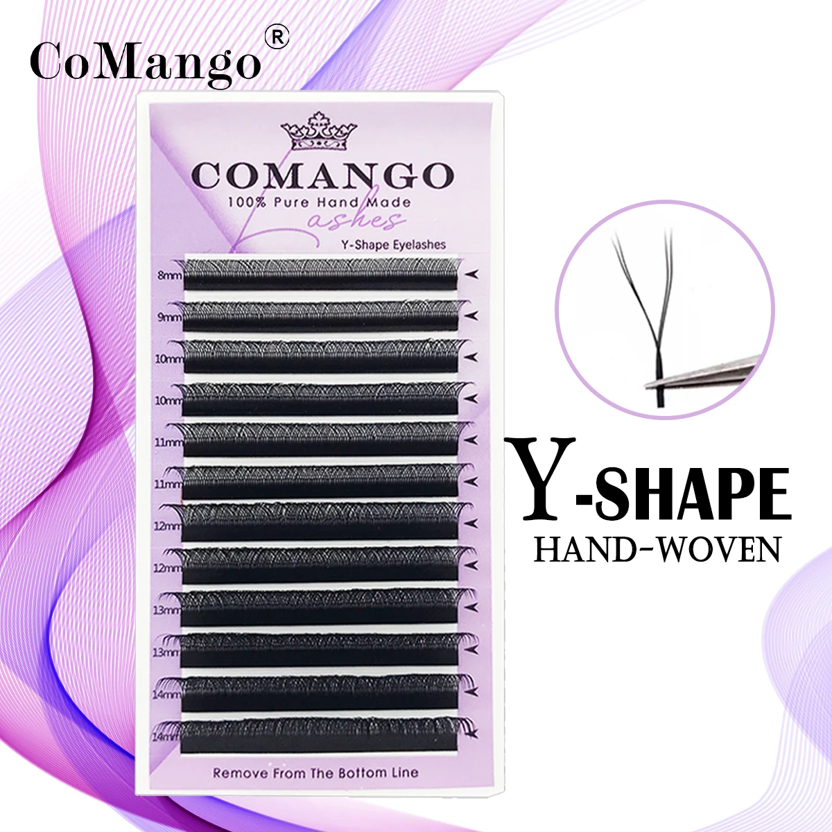 

CoMango YY дизайнерские накладные ресницы из искусственной норки черные мягкие Invividual ресницы Y-образной формы инструменты для объемных ресниц ...