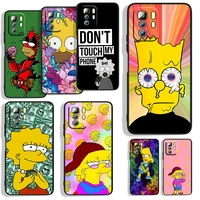 cool simpsons for xiaomi redmi note 11s 11t 11 10s 10 9t 9s 9 8t 8 7 6 5a 5 4x pro black soft phone case capa
