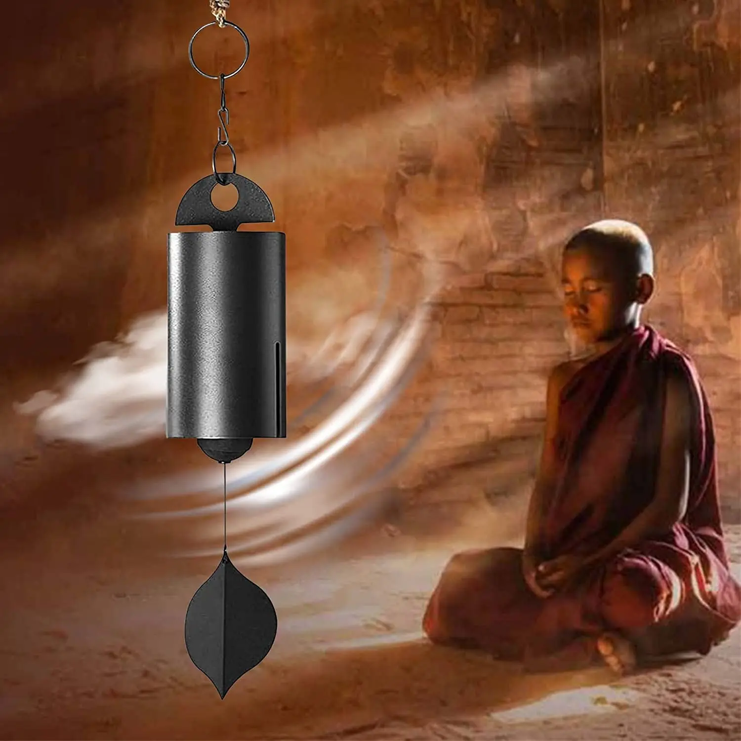 

Колокольчик с глубоким резонансом Serenity Windchime-оригинальный гарантированный музыкальный колокольчик с героическим звуком, металлический по...