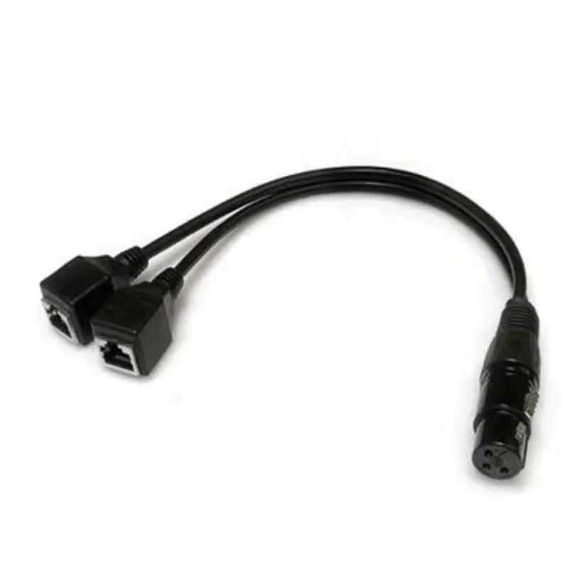 Переходник с головки Cancon на штекер RJ45 3-контактный кабель-адаптер для сетевого