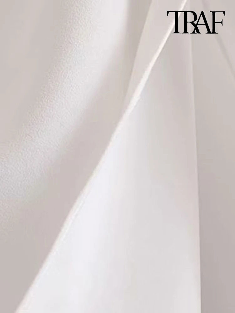 Юбка-миди Женская плиссированная с разрезом высокой талией и молнией сзади -