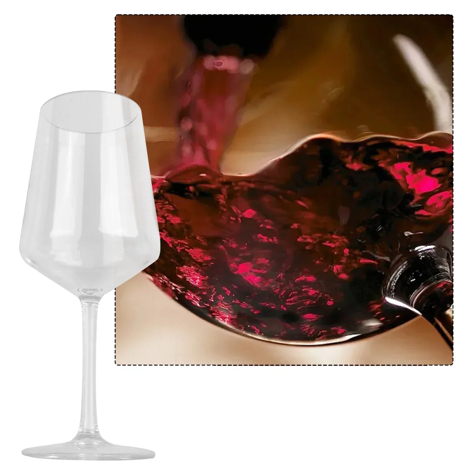 1 шт. прозрачные небьющиеся силиконовые пластиковые чашки для вина пластиковая