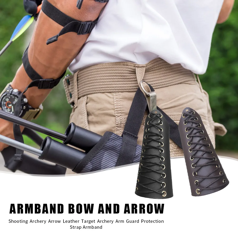 

Регулируемый защитный нарукавник из коровьей кожи, защитные ремни для стрельбы из лука, нарукавник, спортивные принадлежности