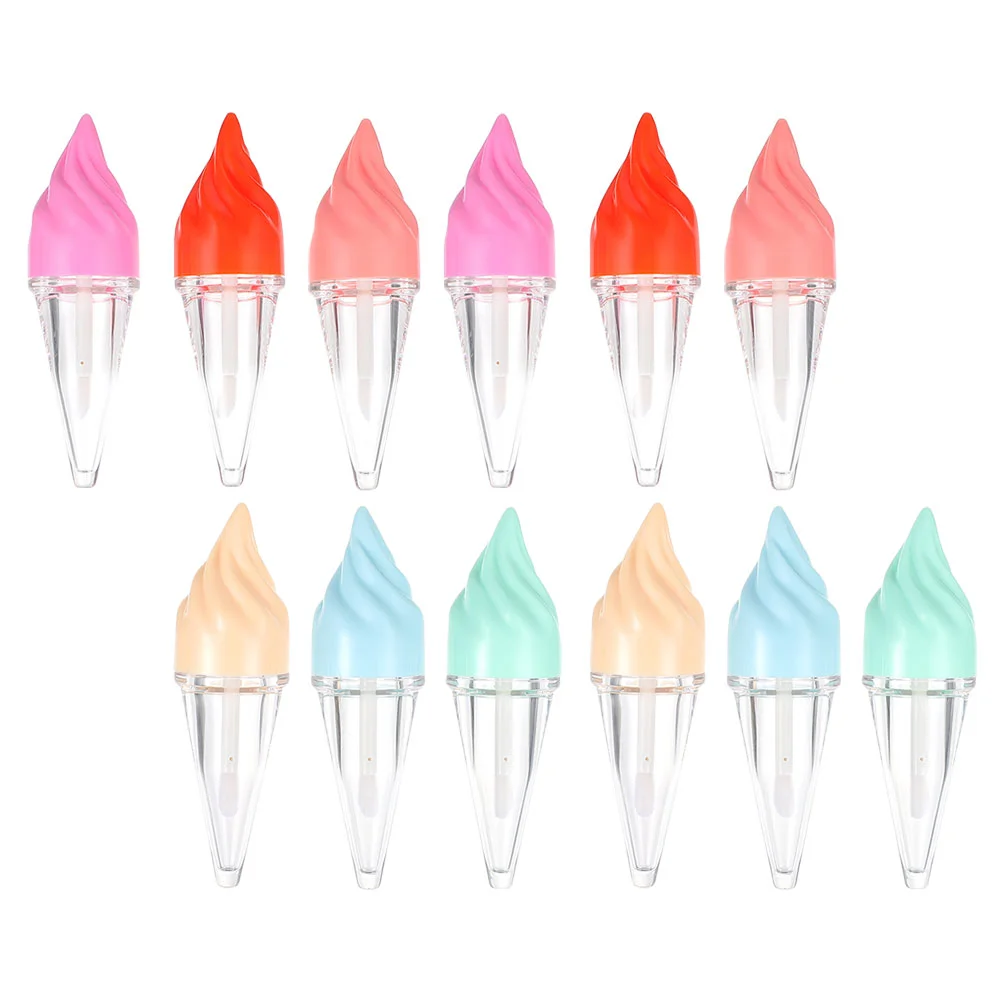 12 Pcs Chapstick Containers Gloss Clear Lip Balm Tube Makeup Travel Bottle Vials Lipstick