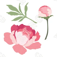 2022 newest scrapbook decorate embossing template lovely layers peony metal cutting dies diy greeting card craft reusable molds