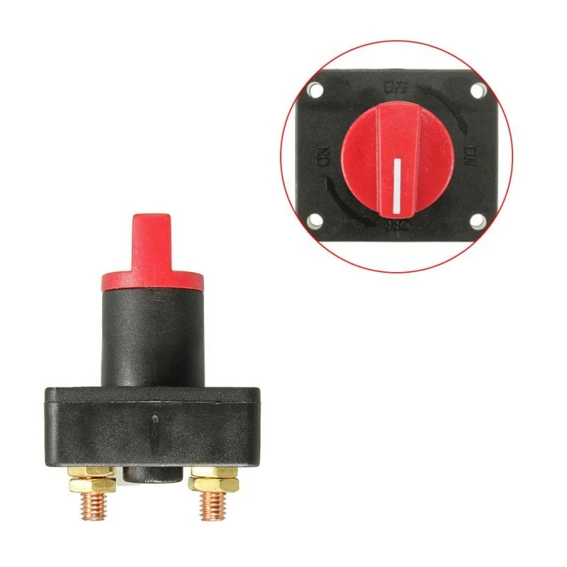 

Car Master Battery Isolator Disconnect Rotary Cut Off Power Kill Switch ON/OFF 12V 300A Switches & Relays Nterior Replacement Pa