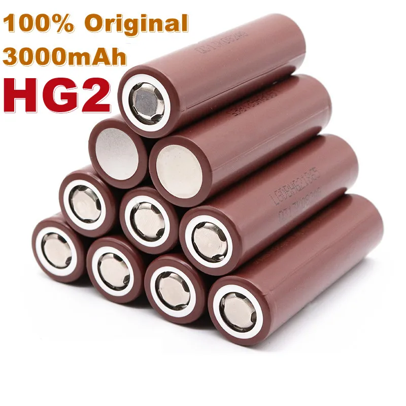 

100% 2023 Nieuwe Originele HG2 18650 3000Mah Batterij 18650 HG2 3.7V Ontlading 20A Gewijd Voor HG2 Power Oplaadbare batterij
