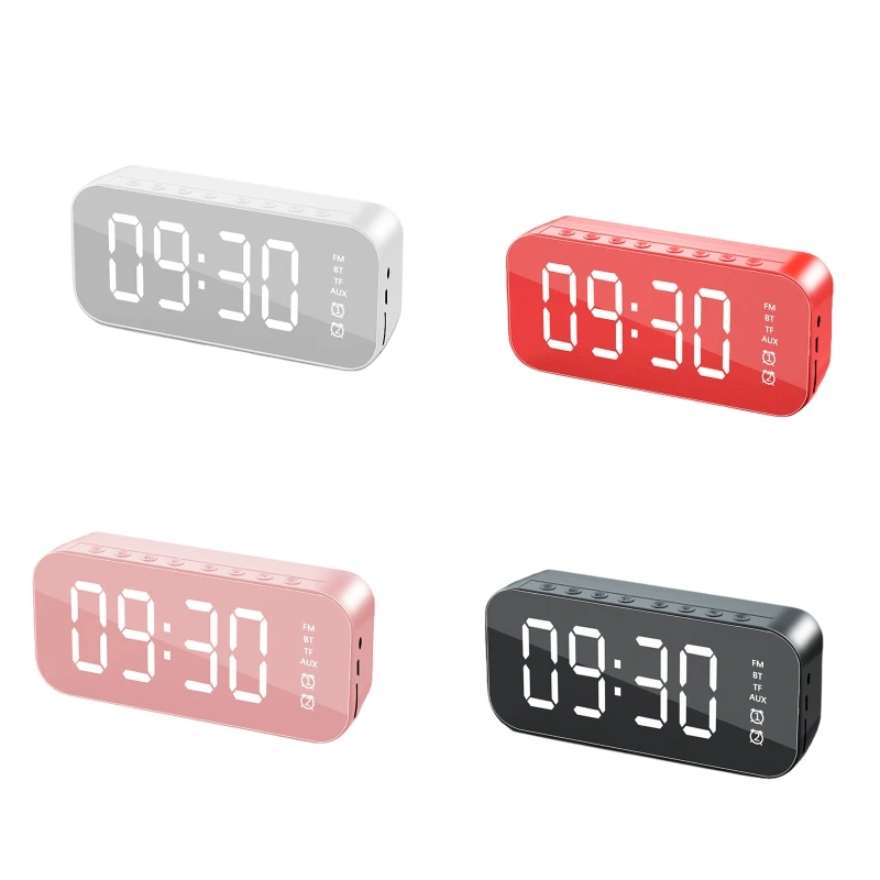 

Беспроводной Bluetooth-совместимый зеркальный цифровой будильник Громкая связь