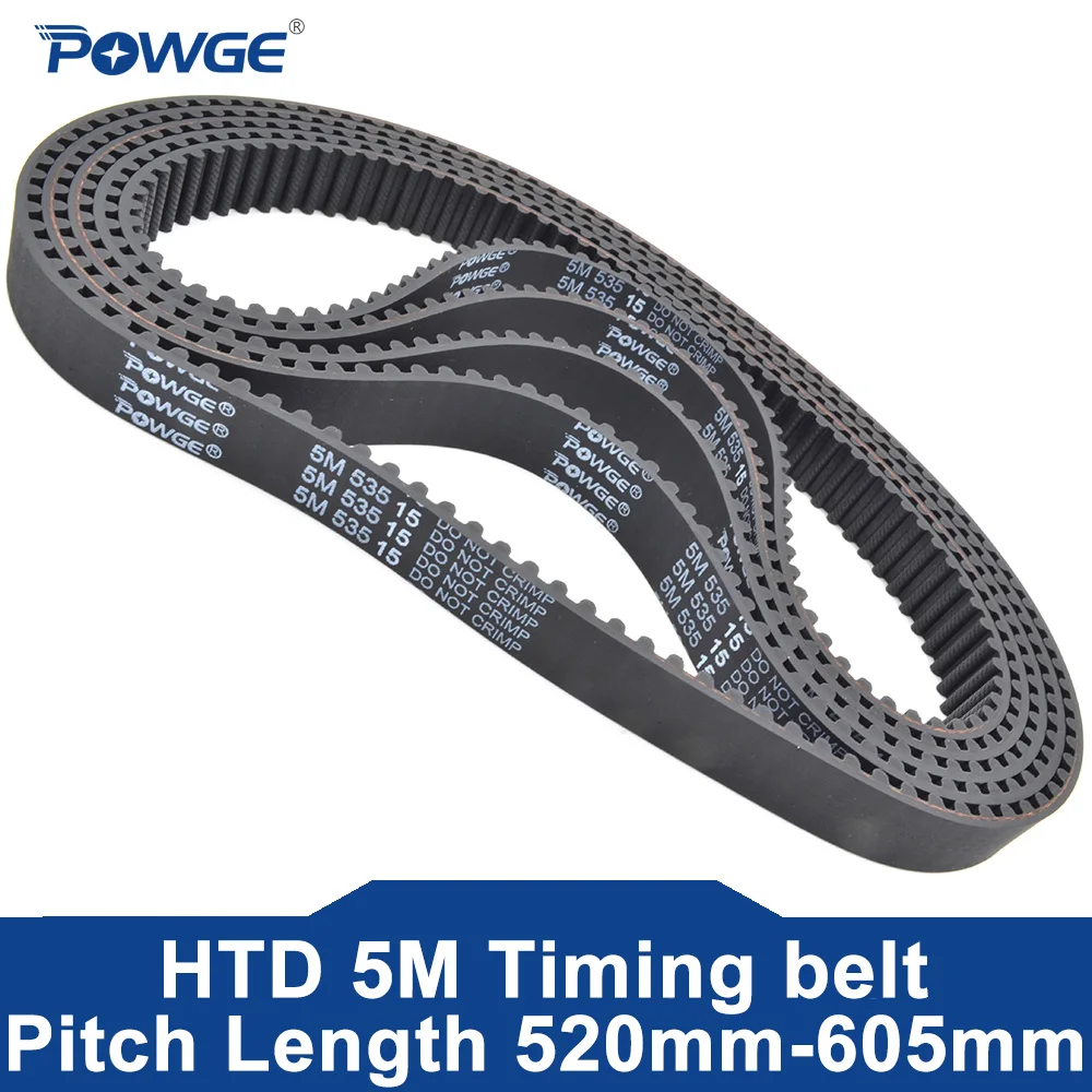 

Ремень ГРМ POWGE HTD, 5 м, Lp = 520 525 530 535 540 545 550 555 560 565 570 575 580 585 590 595, ширина 9-30 мм, HTD5M, резина