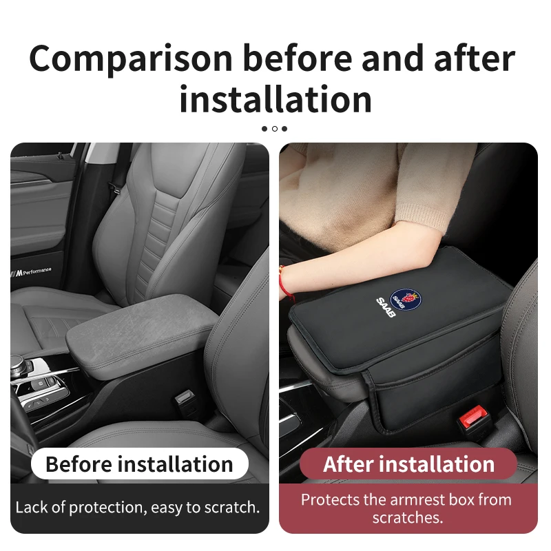 Автомобильный коврик для подлокотника кожаная защитная подушка центральной