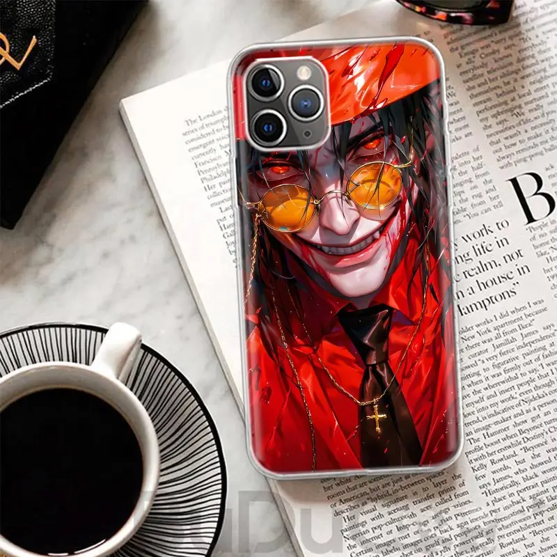 Чехол A-Alucard Hellsing Anime для iPhone 16 15 Pro Max 14 Plus 13 12 Mini 11 Apple Phone Case X XS XR 7 8 + чехол с