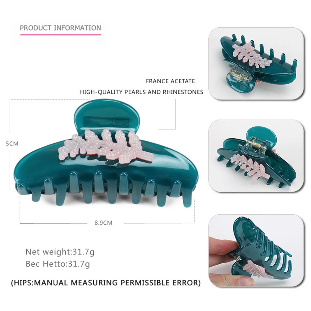 Классический снежный зажим для волос женщин и девочек ювелирные изделия ручной